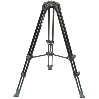 Manfrotto 3-teiliges Aluminium-Teleskop-Videostativ mit Zwei Beinen und Mittelspreizer