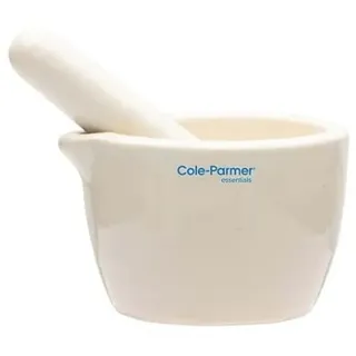 Cole-Parmer Mörser und Stößel Set, Porzellan, 50 ml