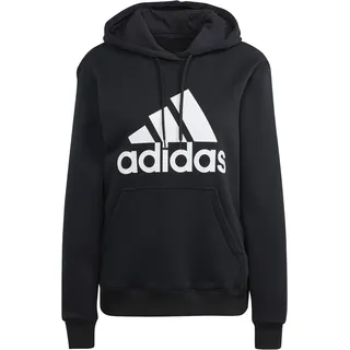 Adidas Damen Essentials Big Logo Regular Fleece Hoodie, Black/White, S