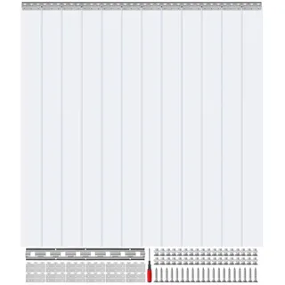 Vevor Streifenvorhang 243 x 182 cm Transparent