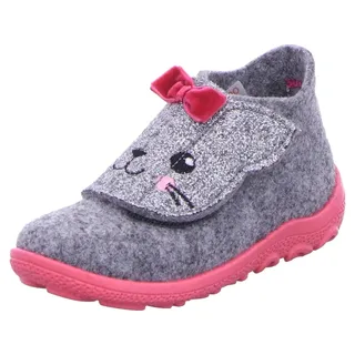 superfit Mädchen - Schuhe HAPPY Slipper, Modern, HELLGRAU/PINK 2500, 25