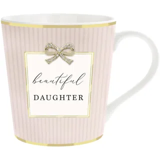 Lesser & Pavey Kaffeetasse im britischen Design, Keramik-Kaffeetassen für Zuhause oder Arbeit, große Tassen für heiße Getränke, Tee- und Kaffeetassen (schöne Tochter-Tasse)