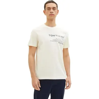 TOM TAILOR Herren 1035638 T-Shirt, 18592 - Vintage Beige, L