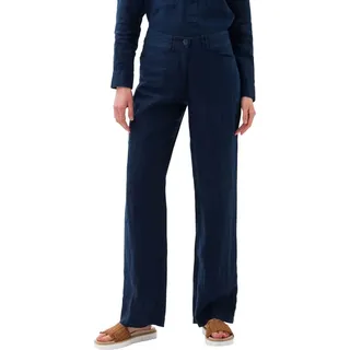 BRAX Damen Style Farina Pure Linen Hose Navy 34W / 30L