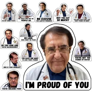 hambli Dr. Now Kühlschrankmagnete, Schwarz, 12 Stück