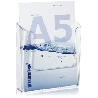 VITAdisplays VITAdisplays® Wandprospekthalter/DIN A5, Transparent (NE-160WA)