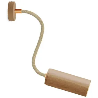 Creative Cables Mit Bulb Fermaluce Flex 30-lampe Mit Mini-rosette Aus Holz Und Spot Mit Tub-e14-schirm- - Neutral - One Size