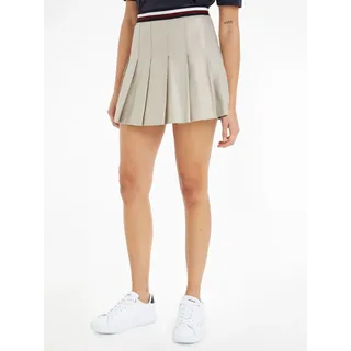 Tommy Hilfiger Minirock »GLOBAL STP PLEATED SHORT SKIRT« TOMMY HILFIGER Classic_Beige 42