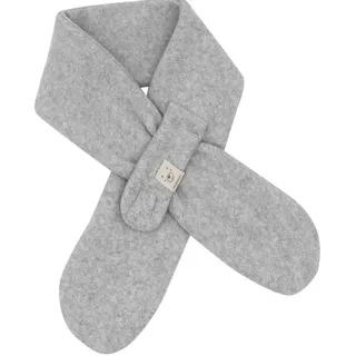 Schal MAXIMO, Mädchen, grau (grau, meliert), Fleece, Baumwolle, meliert, Modetücher Schal, Baumwolle, Steckschlaufe, weich, wärmend, basic, bequem