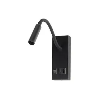 V-TAC VT-88064 241516 Wand-Nachttischlampe EEK: G (A - G) 3 W Schwarz