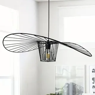 Hängelampe I Bamyum Lampe Genova I 70 cm Vertigo Lampenschirm Kein Polyurethan Kein Glasfiber, Schwarz Modern Vertigo Pendelleuchte - Schwarz