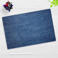 Cover-your-desk Schreibtischunterlage für Kinder blauer Jeans Stoff, aus hochwertigem Vinyl , 60 x 40 cm