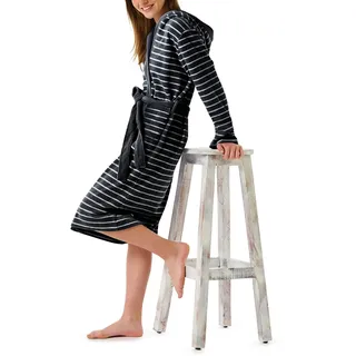 SCHIESSER Mädchen Bademantel - Leicht Frottee, Dunkelblau_181537, 164 EU