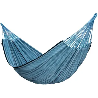 La Siesta Hängematte , Blau , Textil , 180x400 cm , Gartenmöbel, Gartenschaukeln, Hängematten