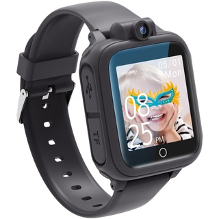 Awatty Smartwatch Kinder, Spielzeug Junge 3 4 5 6 7 8 9 10 11 12 Jahre, Geschenk Junge Spielzeug ab 3-12 Jahre, 14 Spiele, Kinderuhr für Jungen und Mädchen, Geschenke für Mädchen und Jungen (Schwarz)