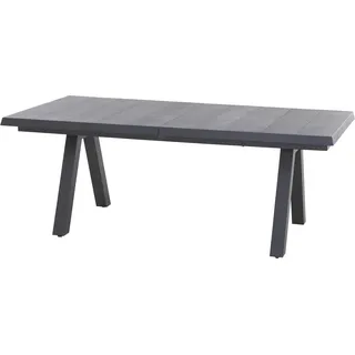 Siena Garden Gartentisch ausziehbar Keramik Wood Grey 100 cm x 200 cm