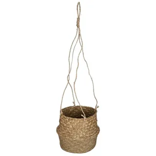 Atmosphera Createur d ́interieur Übertopf Seegras Ø 18 cm , Braun , Naturmaterialen , 16.5x20x16.5 cm , Dekoration, Blumen & Blumentöpfe, Übertöpfe