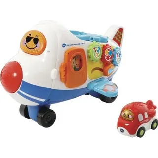VTECH Tut Tut Bolides 2-in-1 Cargo Flugzeug, Interaktives Spielzeug, Startrampe, Blau, 12+ Monate - Bunt