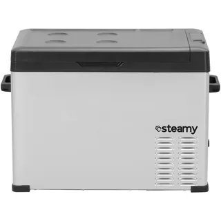 Steamy-E Single Zone 40, Elektrische Kompressor-Kühlbox, 36 Liter, Silber