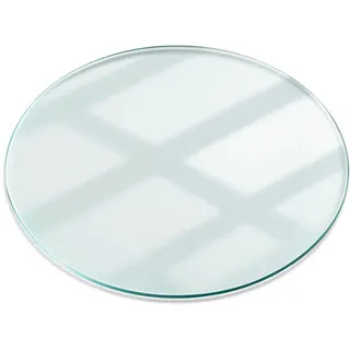 Tulup Tischplatte transparent Ø70 cm , Transparent , Glas , Rund , 70x0.4x70 cm , Esszimmer, Esstische, Tischsysteme