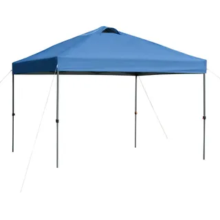 Outsunny Pavillon 2,95 x 2,64 m inkl. Seitenteile Blau