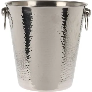 Bambelaa! Sektkühler Edelstahl Groß Eimer Weinkühler Champagnerkühler Flaschenkühler Silber (ø ca. 20 cm)