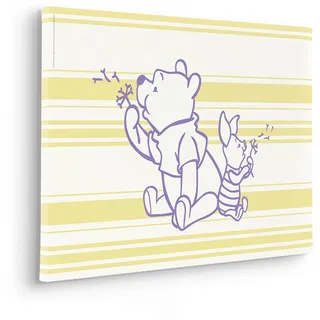 KOMAR Leinwandbild »Winnie the Pooh Dandelions - Größe 40 x 60 cm« Natur 1 Stk. tlg. Keilrahmenbild mi Echtholzrahmen, bunt