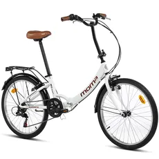 Moma Bikes Faltbares Fahrrad, TOP CLASS 24“, Aluminium 6 Gänge, Komfortsattel