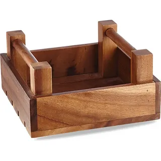Churchill Holzkiste Quadratisch 20X20X10Cm, 4 Stück, Braunes Akazienholz - Braun