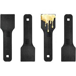 Kosmosta 4er Set Nylon Raclette Spatel, Mini Käseschaber für Raclette Pfannen, Kratzfreie Küchenutensilien für Antihaft Kochgeschirr, Raclette Grill, Fondue & Kleine Pfannen, Spülmaschinenfest