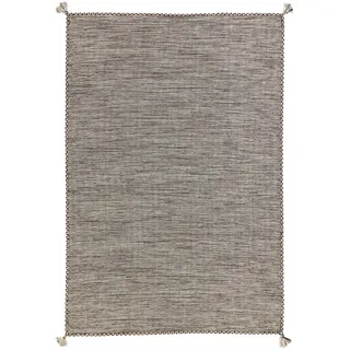 Pergamon Kelim Prico Wollteppich 140 x 200 cm Weiß