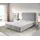 Boxspringgestell Dream-Well 140x200 cm Mikrofaser Grau