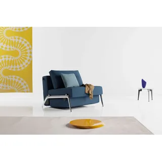 Innovation Living Schlafsessel CUBED Federkern 97 x 78 x 96 cm Blau mit Kissen