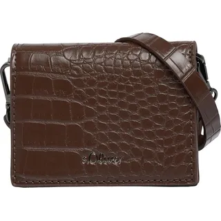 s.Oliver Umhängetasche Mini Crossbody Bag Dark Brown braun - Braun