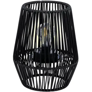 Arti Casa Solar Tischlampe - Solarleuchten Garten - Solar Gartenleuchte mit Warmweißem Licht - Brenndauer bis zu 8 Stunden - IP44 Wasserdicht - 20 x 20 x 25 cm - Schwarz