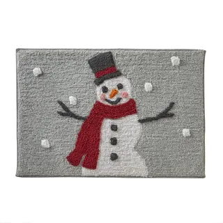 SKL Home by Saturday Knight Ltd. Whistler Schneemann-Teppich, Taubengrau