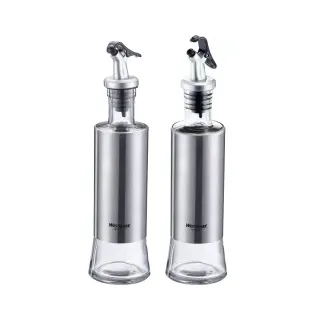 Westmark Lissabon Ölspender 2tlg. 300 ml Kunststoff/Glas/Rostfreier Edelstahl Transparent/Silber/Schwarz