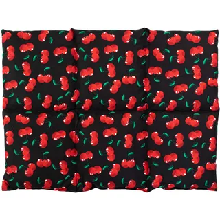 Rapssamenkissen groß 40x30cm 6-Kammer - cherry-black - Wärmekissen Körnerkissen z.B. als Rückenkissen & Bauchkissen - Rapskissen 30x40 - cherry-black