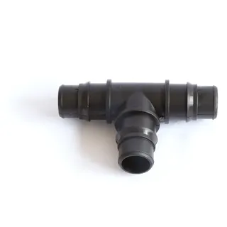 T-Stück Ø 32/38 mm 90° schwarz Bypass Solar