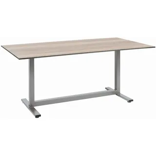 Sylt Esstisch 160 x 90 cm - 08 - grau metallic teco.STAR Beton