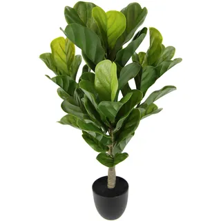 I.GE.A. »Künstliche Pflanze Feigenbaum Kunstpflanze Zimmerpflanze Grünpflanze« Kunstbaum Feigenblattpflanze Feigenbaum Pflanze Kunstbaum Dekopflanze, grün