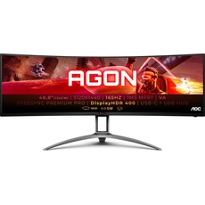 AOC Agon AG493UCX2 (5120 x 1440 Pixel, 48.80"), Monitor, Silber