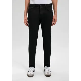 mavi Jeans Straight Denim 5-Pocket-Style Stretch Größe: 30W / 34L - Schwarz
