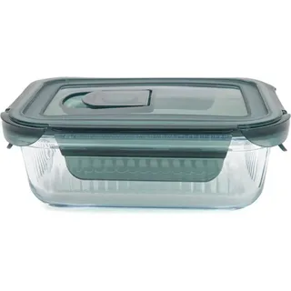 Vorratsdose Vorratsbehälter Vorratsgefäß Firschhaltedose REMMIE Glas rechteckig S 0,37 l HOMLA - Transparent