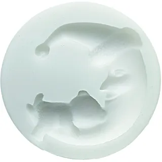 Silikomart | Silikonform für Fondant BEAR MOON, Form für Tortendekorationen, Prinz-Thema, Maße 82 x 80 x 38 mm,