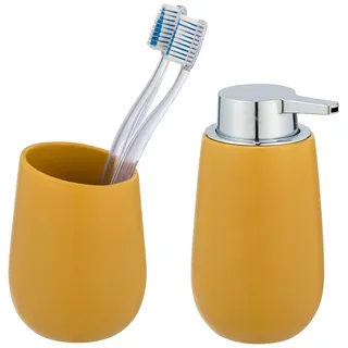 Wenko Badaccessoire-Set Gelb