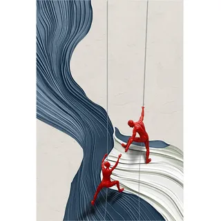 Gilde "Bild rechteckig Scramble mehrfarbig H. 120 cm", 1 Stk. tlg., farbe bild(er): mehrfarbig),