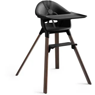 Stokke Clikk Hochstuhl Schwarz Warmbraun
