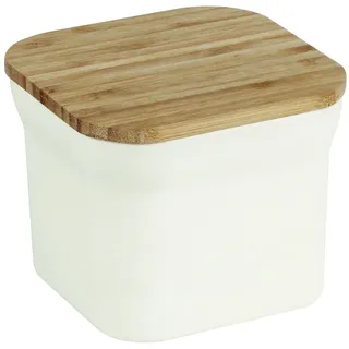 Jocca Faser Container für die Lagerung Housewares 11,6 x 11,6 x 14 cm beige, Bambus, Weiß, 30 x 30 x 14 cm