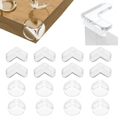 BillyBath 16 Stück Ecken&Kantenschutz Set, Schutzecken für Babys -Eckenschutz Transparent Tisch Geeignet für Verschiedene Möbel, um das Baby vor Verletzungen zu schützen